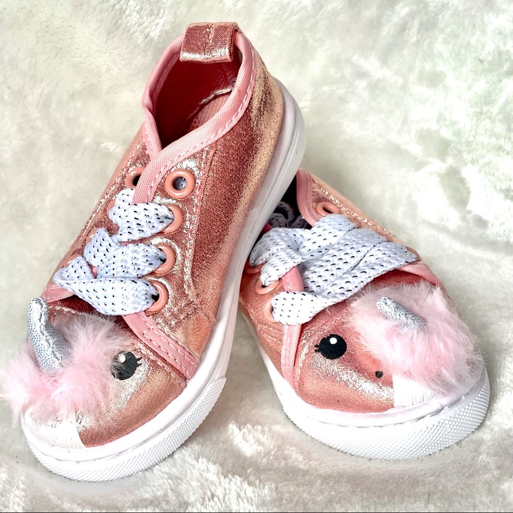 NEW Glittery Girls Unicorn Tennis Shoes